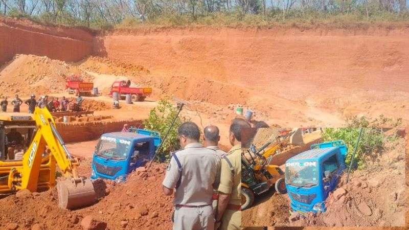 ലോറിക്ക് മുകളില് മണ്ണിടിഞ്ഞ് വീണ് ഡ്രൈവര്ക്ക് ദാരുണാന്ത്യം ലോറിക്ക് മുകളില് മണ്ണിടിഞ്ഞ് വീണ് ഡ്രൈവര്ക്ക് ദാരുണാന്ത്യം